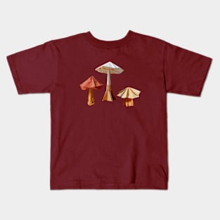 Origami Mushie Trio Kids T-Shirt